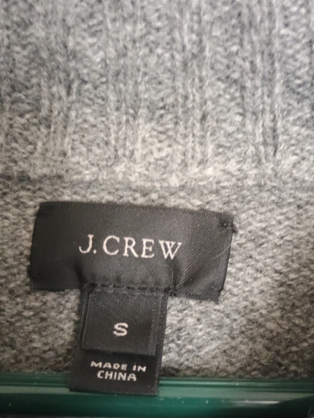 EUC J. Crew Men's Gray Turtleneck Sweater 100% Lambs Wool Size Small